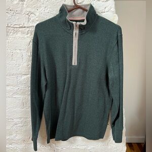 The Normal Brand Forest Green Quarter-Zip Pullover